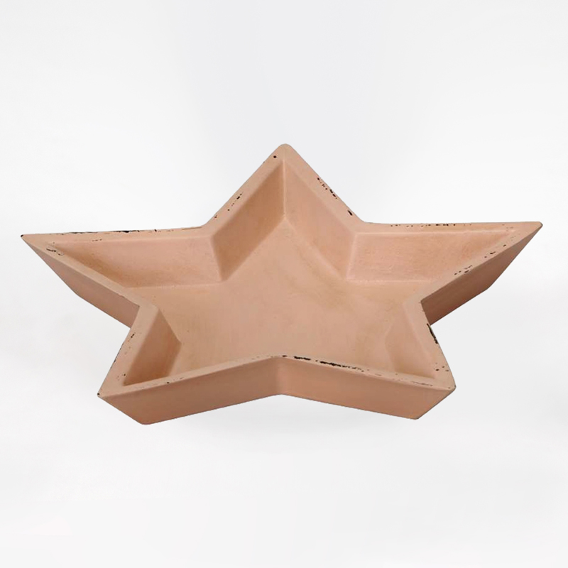 Base de Madeira em forma de estrela - 32cm&nbsp;<br />
<div>&nbsp;</div>